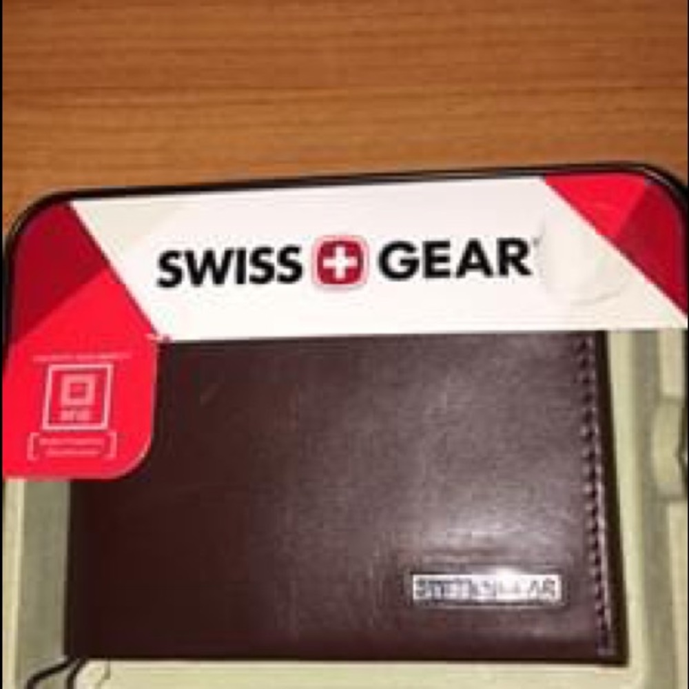 Bran new wallet, leather swiss gear